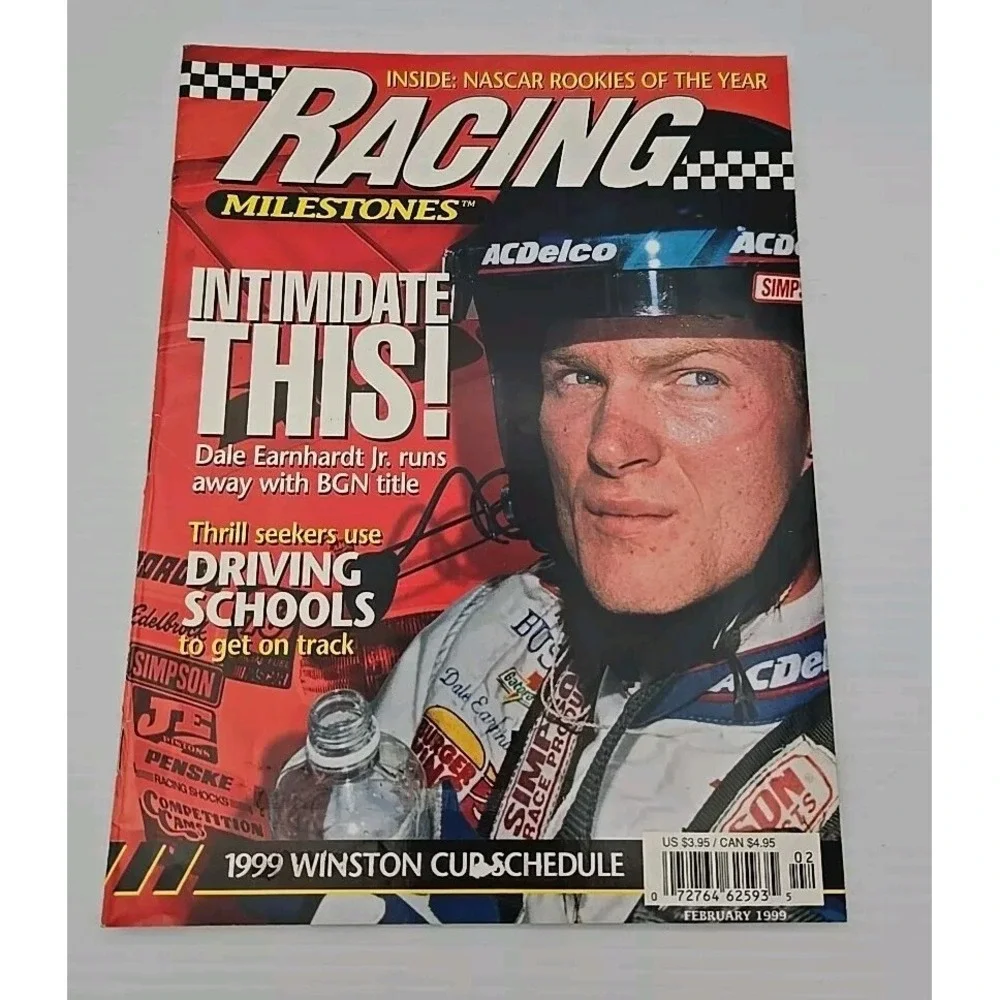 1999 Racing Milestones Magazine With‎ Dale Earnhardt Jr On The Cover